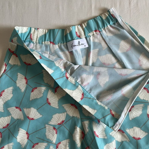 Hemithea women's bermuda shorts, turquoise and beige
