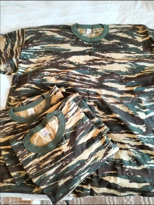 Military shirts like new, pack of 3, camouflage, heavyweight cotton