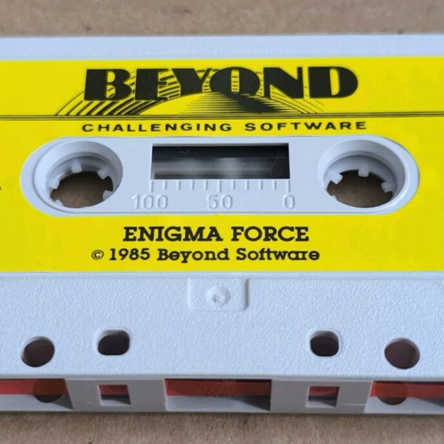 Enigma Force (Beyond Software) Commodore Cassette like new, Big Box