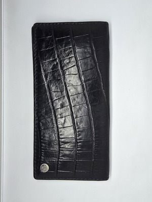 Lancel leather wallet used, black