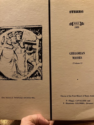 Gregorian Masses (Volume 3) by Chorus Of The Frati Minori Of Busto Arsizio used