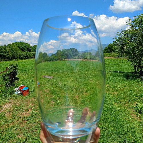 Espiel glass vase new, handmade crystal