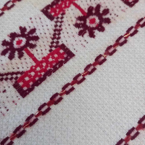 Cretan embroidered table runner used from the 1970s