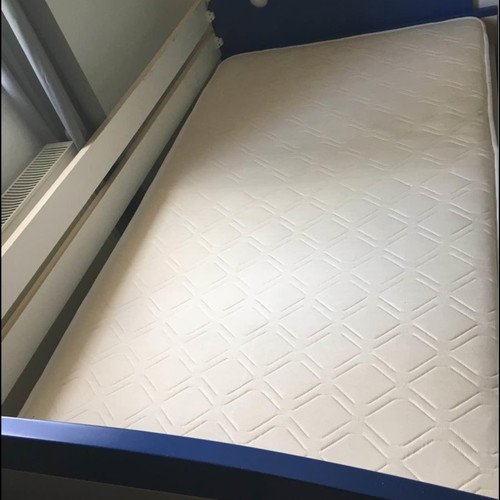 Children's bed used 0.90x200cm with mattress and safety rails