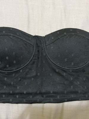 Crop Tally Weijl top like new, black, size M