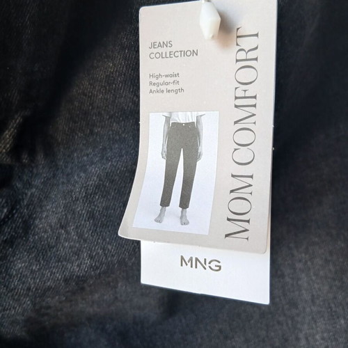 Mango Mom-fit Jeans New, Black, Size XXXL