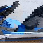  JORDAN 1 MID No43 BLACK/ROYAL BLUE