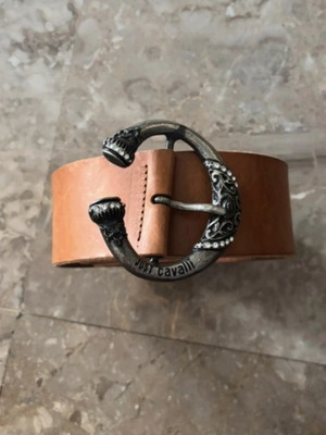 Just Cavalli leather belt new, size 95, brown