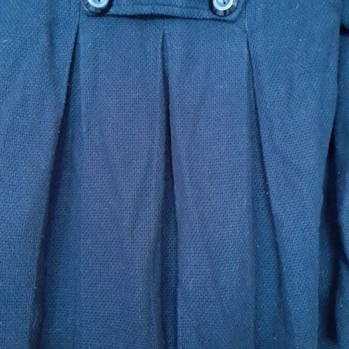 Bershka pea coat used, black, size S
