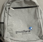 Groundforce grey school backpack, unused