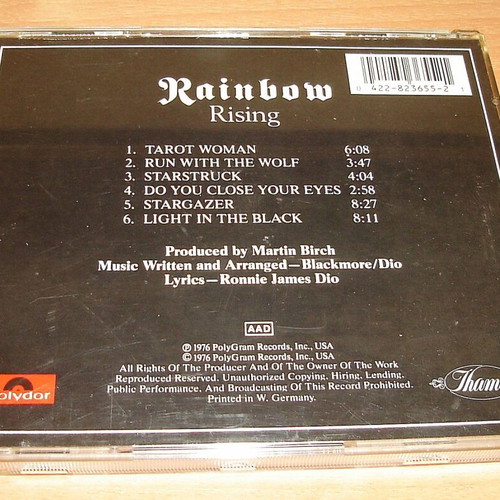 Rainbow Rising CD used, rock