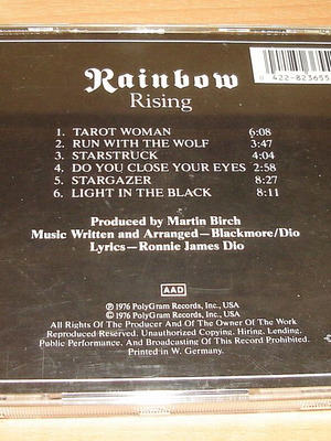 Rainbow Rising CD used, rock
