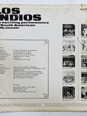 Los Indios vinyl record used