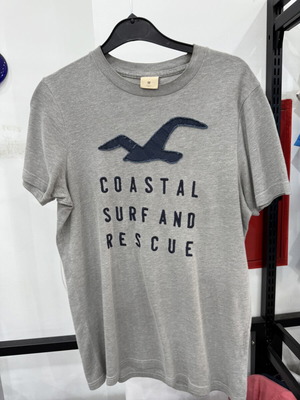 Hollister αντρικό μπλουζάκι medium μεταχειρισμένο, γκρι