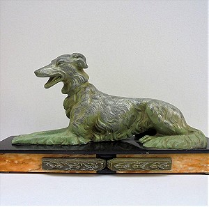 Άγαλμα σκυλιού Art Deco, περίπου 100 ετών.