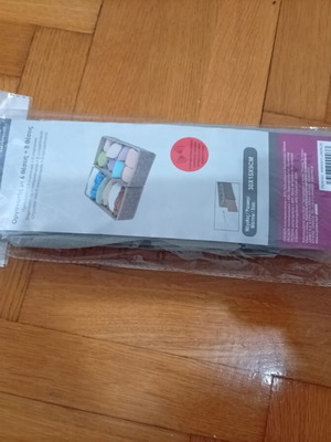 Drawer Organiser Storage Boxes 2-pack fabric, brand new