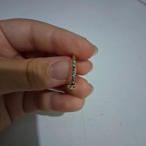 Avon ring 17.7 mm used, multicolor and gold