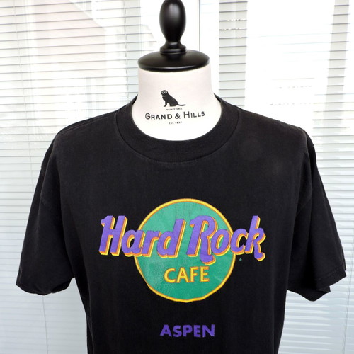 Hard Rock Cafe Aspen 90s Vintage Men's Black T-Shirt XL used