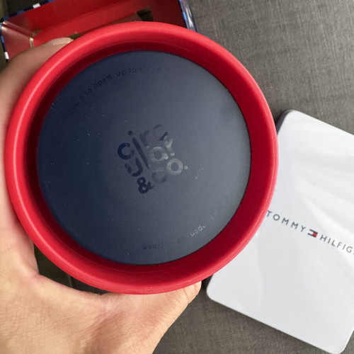 Tommy Hilfiger Thermal Cup New with Metal Case