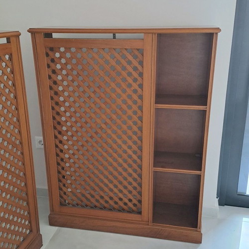 Radiator cover solid wood with shelves used