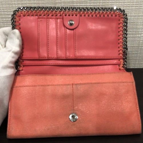 Stella McCartney wallet authentic used, pink Falabella model