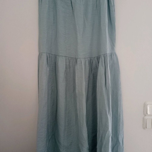 Summer skirt like new, turquoise, with side zipper