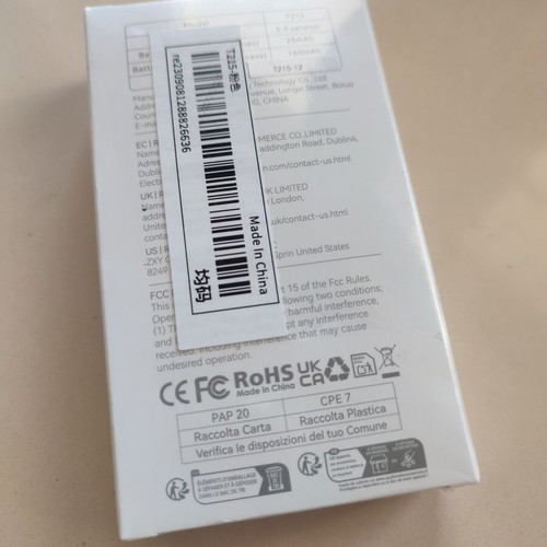 Wireless earbuds iphone like, new, pink color