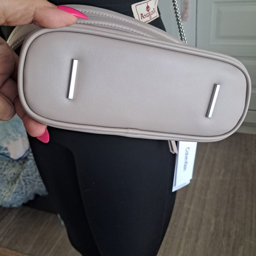 Calvin Klein Micro Mini Bag, shadow gray vegan leather