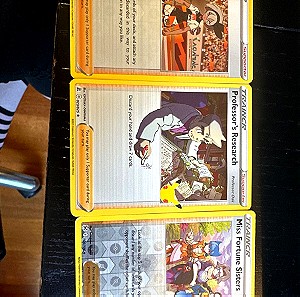 23 Trainer Pokémon κάρτες NM professors research holo, bea R holo, fortune sisters R holo