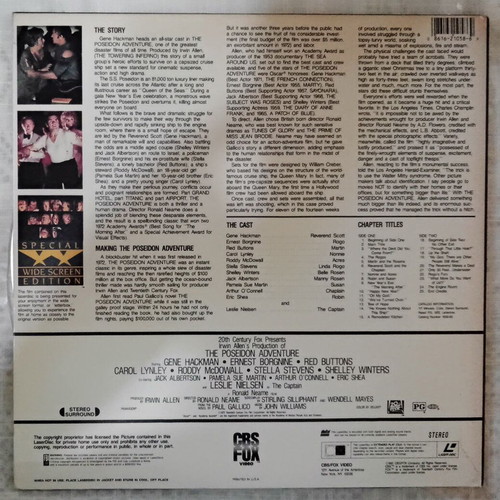 The Poseidon Adventure LaserDisc like new, action