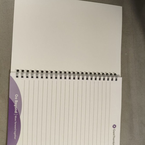 Grant Thornton promotional set with notebook, pen, lanyard, pouch