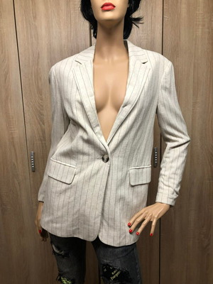 Σακάκι Stradivarius καινούργιο, μέγεθος 24/XS/S, μπεζ και μαύρο