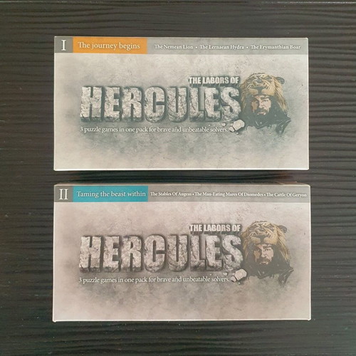 The Labors of Hercules I/II board games new, sealed