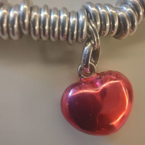 Links of London Sterling Silver Sweetie Bracelet with Red Heart Charm