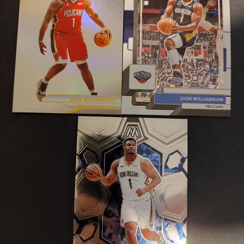 Zion Williamson cards like new, pack of 6 Panini Mosaic and more