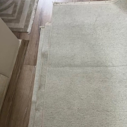 Beige rugs like new, set of three Greek made