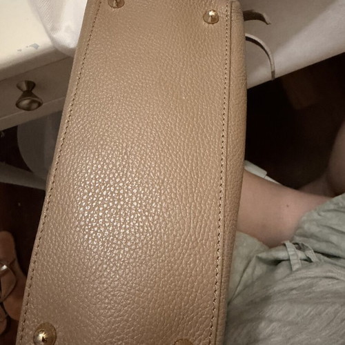 Guy Laroche leather crossbody bag, beige