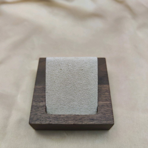 Earring display stand new, wooden, beige and brown