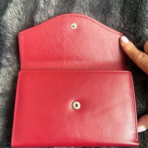 Franco women's leather wallet like new, red
