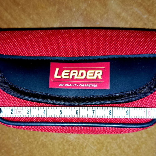 Promotional case from Leader cigarettes new