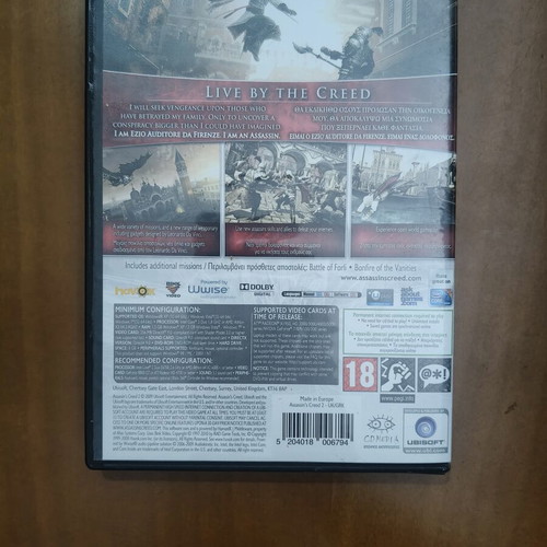 Assassin's Creed 2 PC game DVD-ROM