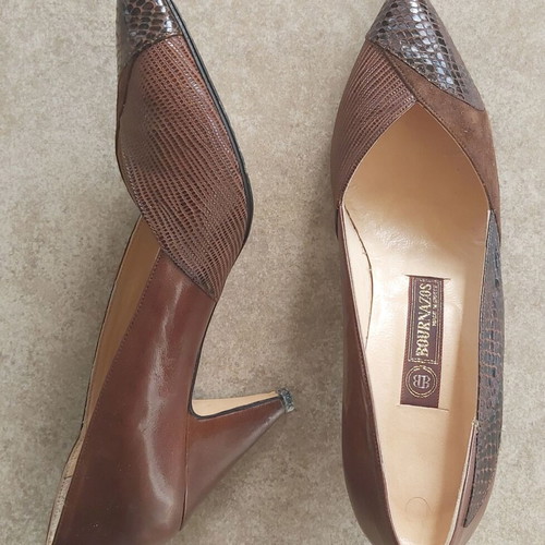 Leather women's pumps like new, tan, size 37.5