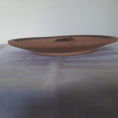 Ceramic plate with Minoan Parisienne design, like new, 19.5cm