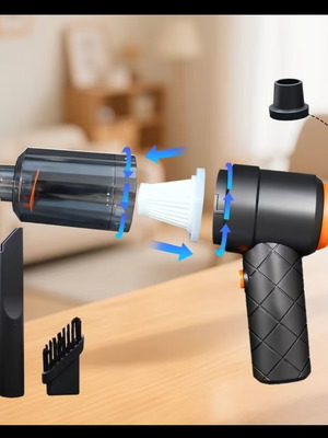 Wireless handheld vacuum new with USB and attachments