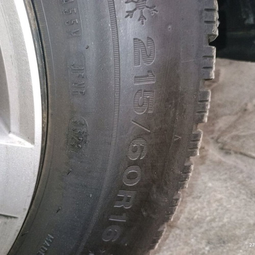 Winter tires 215/60R16 like new, 5x112 steel rims