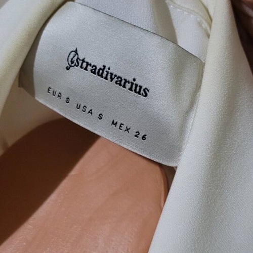 Stradivarius white sheer blazer like new, size S
