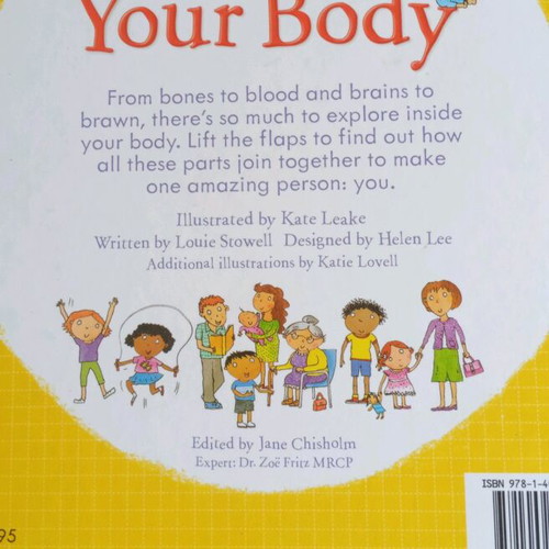 Children's book Look inside your body like new, English