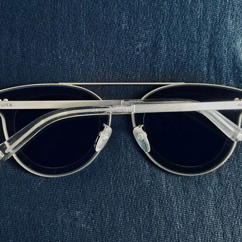 Police Halo 2 PL349 sunglasses new, unisex, silver matte frame