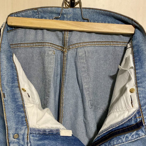 MCM denim barrel-leg jeans, blue