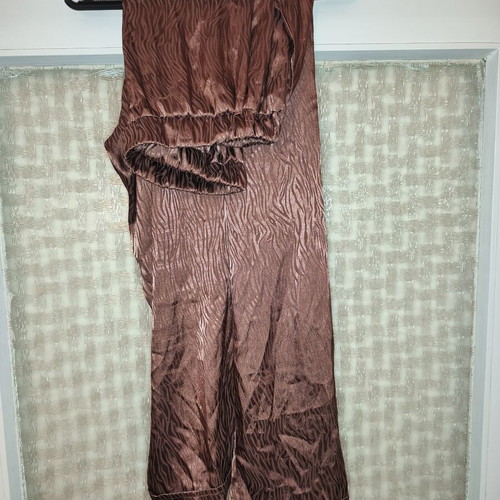 XXLOVE pant set with jacket like new, brown